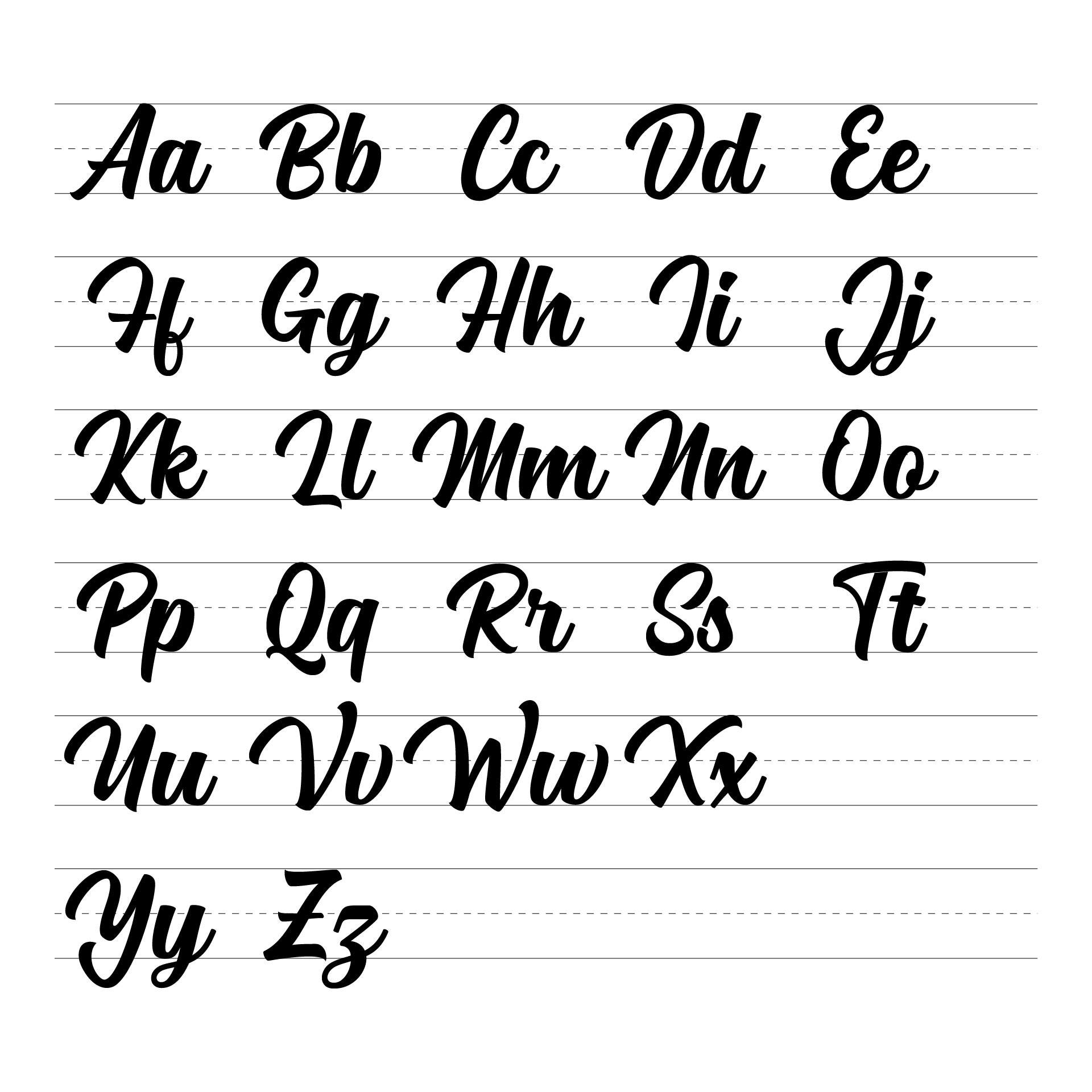 Printable Cursive Letters To Trace | Letter Tracing Worksheets