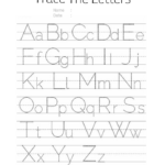 10 Best Free Printable Alphabet Tracing Letters Printablee