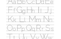 10 Best Free Printable Alphabet Tracing Letters Printablee