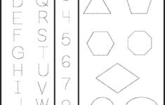 123 Tracing Worksheets Preschool Shape Tracing Worksheets Tracing