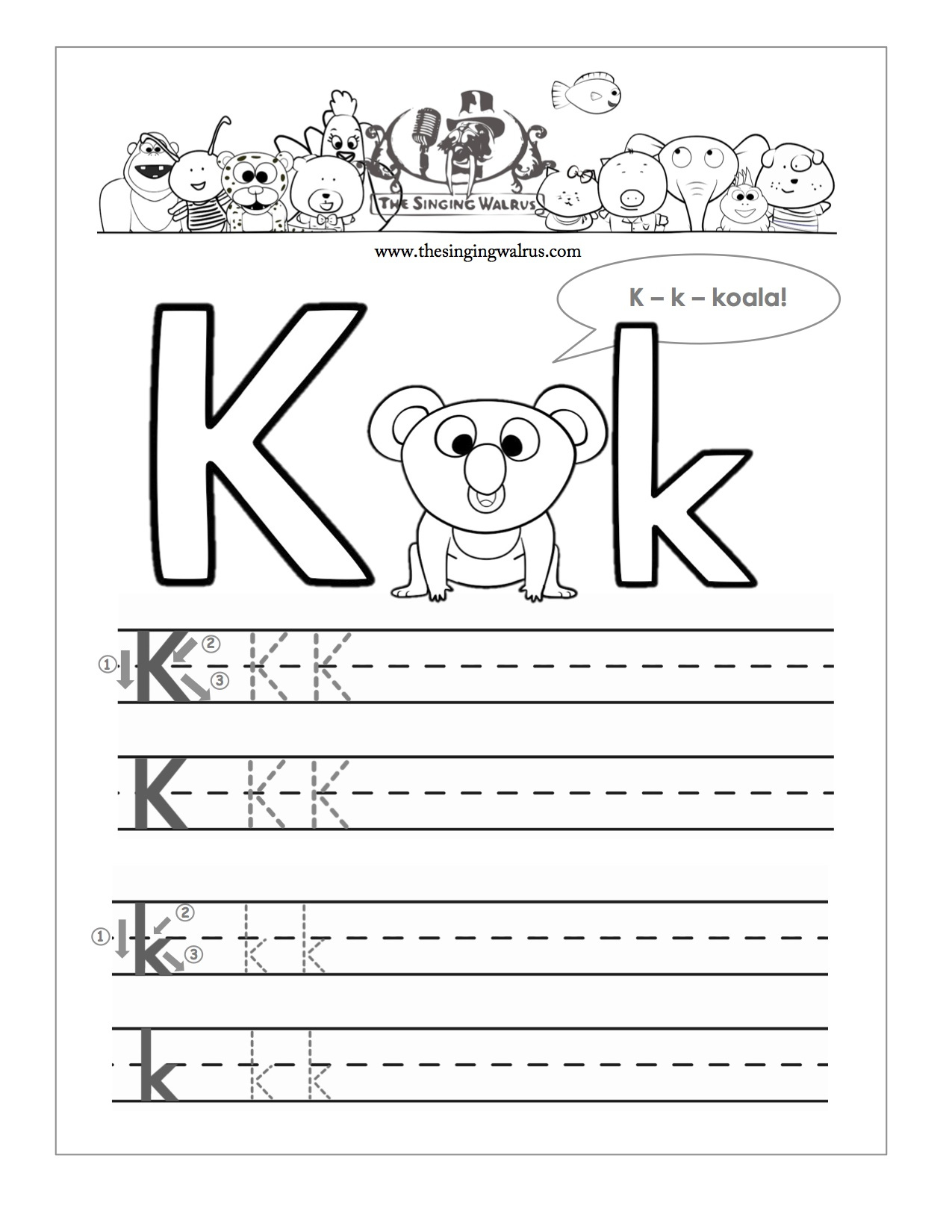 15 Learning The Letter K Worksheets KittyBabyLove