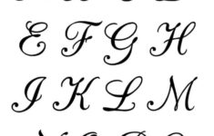 5 Free Printable Alphabet Calligraphy Letters Freebie Finding Mom