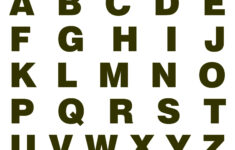 6 Best Large Printable Block Letter Stencils R Printablee