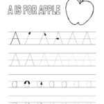A Letters Alphabet Coloring Pages Preschool Tracing Alphabet