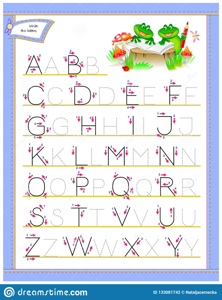 Kids Letter Tracing Worksheet