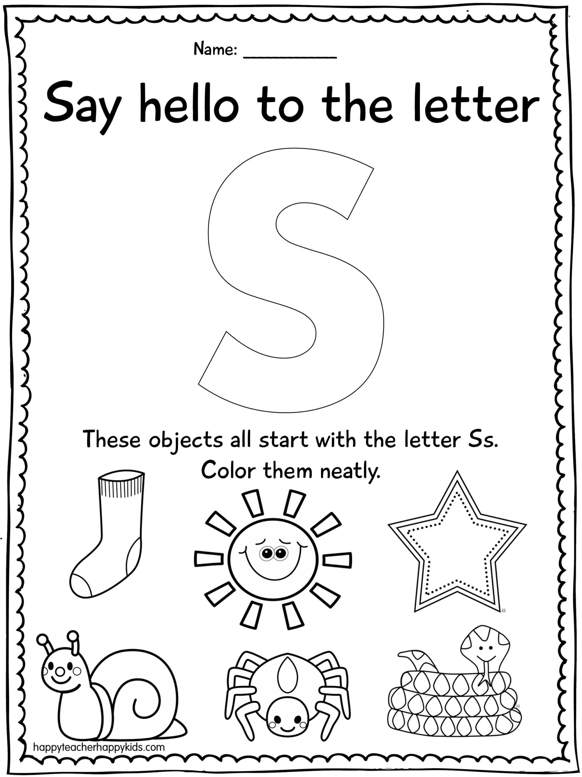 Alphabet Activities For The Letter S Perfect For Preschool 