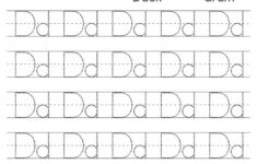 Alphabet Dd Letter Printable Letter Dd Tracing Worksheets