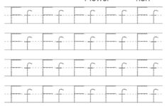 Alphabet Ff Letter Printable Letter Ff Tracing Worksheets
