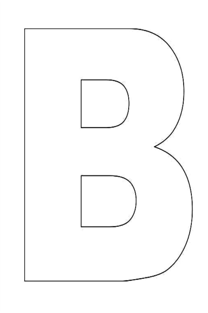 Alphabet Letter B Template For Kids Alphabet Letter Templates Letter