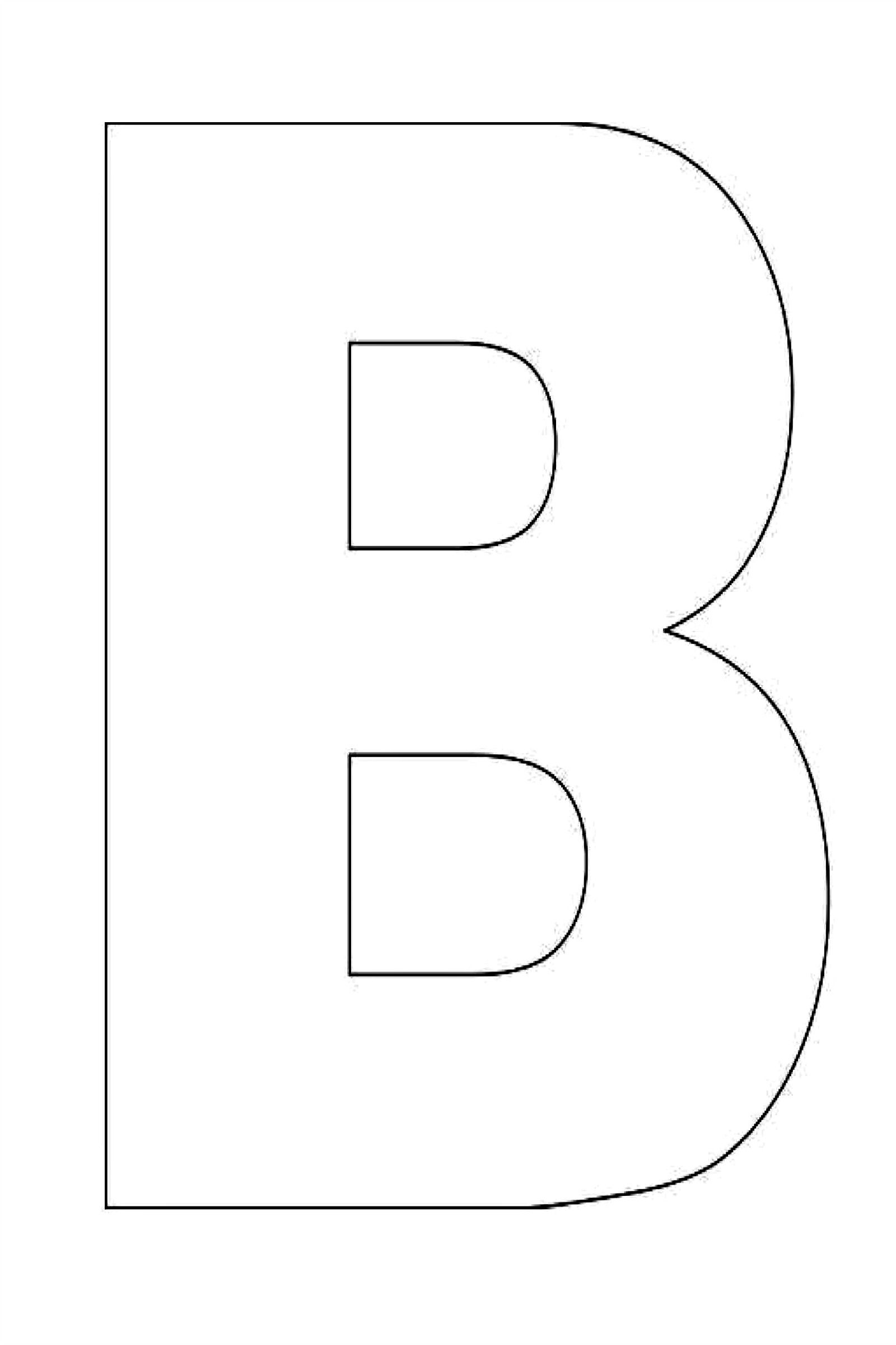 Alphabet Letter B Template For Kids Alphabet Letter Templates Letter 