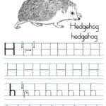 Alphabet Letter H Tracing Worksheet Preschool Crafts