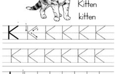 Alphabet letter k tracing worksheet Preschool Crafts