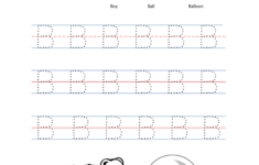 Alphabet Letter Tracing Bb Free Preschool