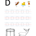 Alphabet Letter Tracing Dd Free Preschool