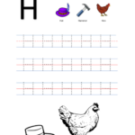 Alphabet Letter Tracing Hh Free Preschool