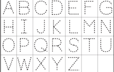 Alphabet Letter Tracing Printables Activity Shelter