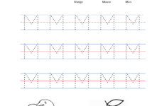 Alphabet Tracing Letter Mm Free Preschool