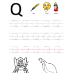 Alphabet Tracing Letter Qq Free Preschool