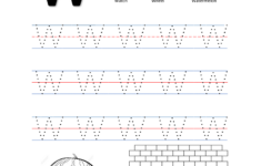 Alphabet Tracing Letter Ww Free Preschool