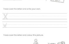 Alphabet Tracing Letter Xx