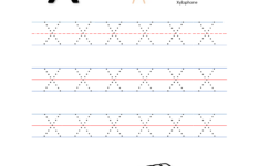 Alphabet Tracing Letter Xx Free Preschool