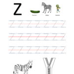 Alphabet Tracing Letter Zz Free Preschool