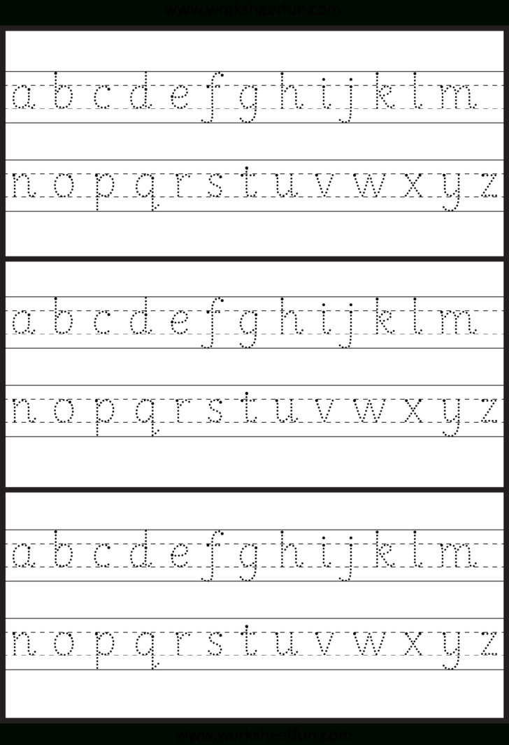 Alphabet Lowercase Letter Tracing
