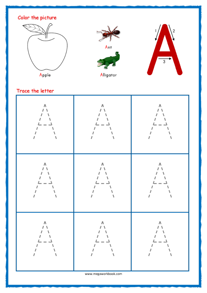 Letter Tracing Printables For Preschoolers