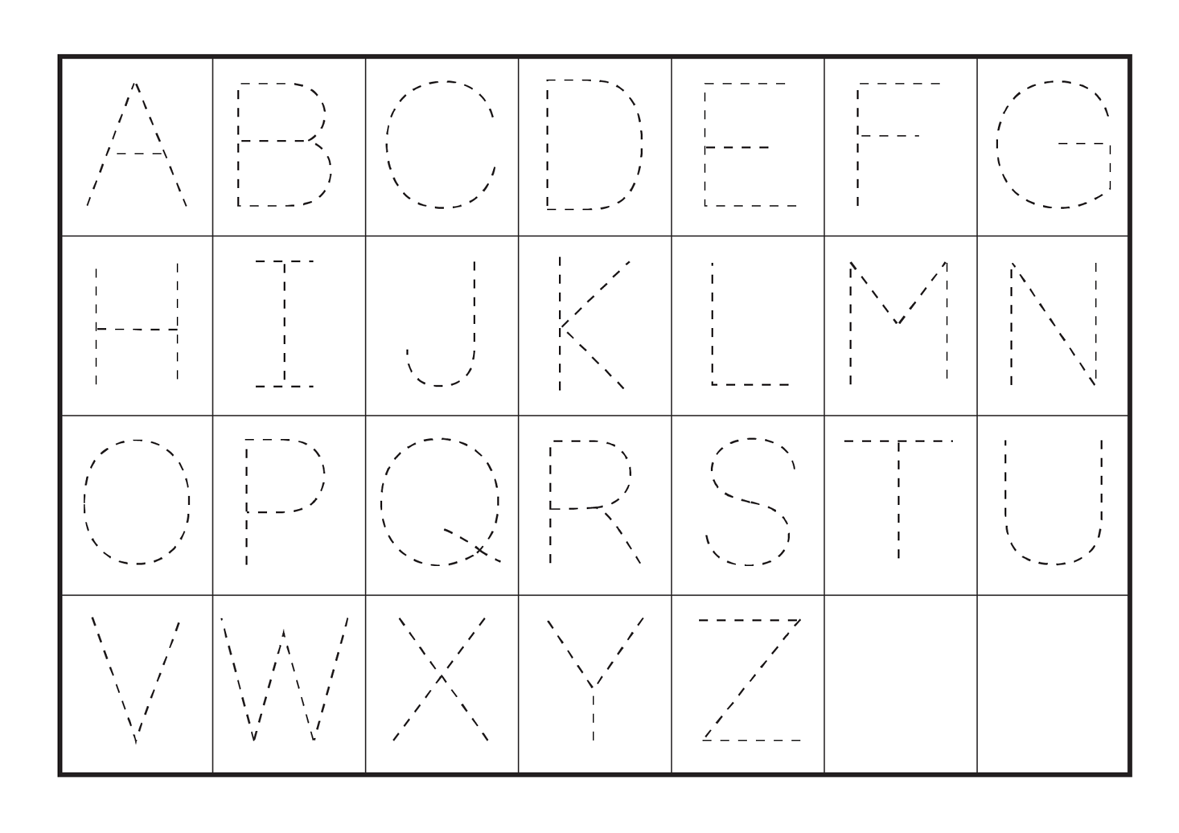 Alphabet Tracing Printables For Kids Alphabet Writing Worksheets 