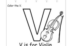 Alphabet Worksheets For Preschoolers Alphabet Worksheet Big Letter V