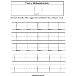 Alphabet Worksheets Tracing Alphabet Worksheets