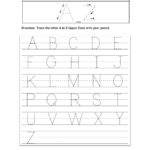 Alphabet Worksheets Tracing Alphabet Worksheets