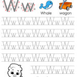 Alphabet Ww Letter Printable Letter Ww Tracing Worksheets