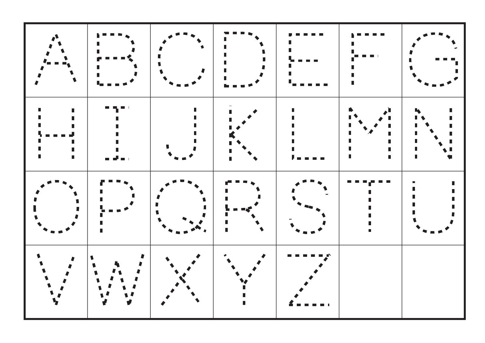 Big Letters Alphabet Tracing Sheets TracingLettersWorksheets