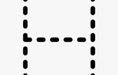 Bones Clipart Traceable Dotted Line Letter H Free Transparent