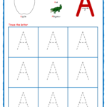 Capital Letter A Tracing Worksheet Dot To Dot Name Tracing Website