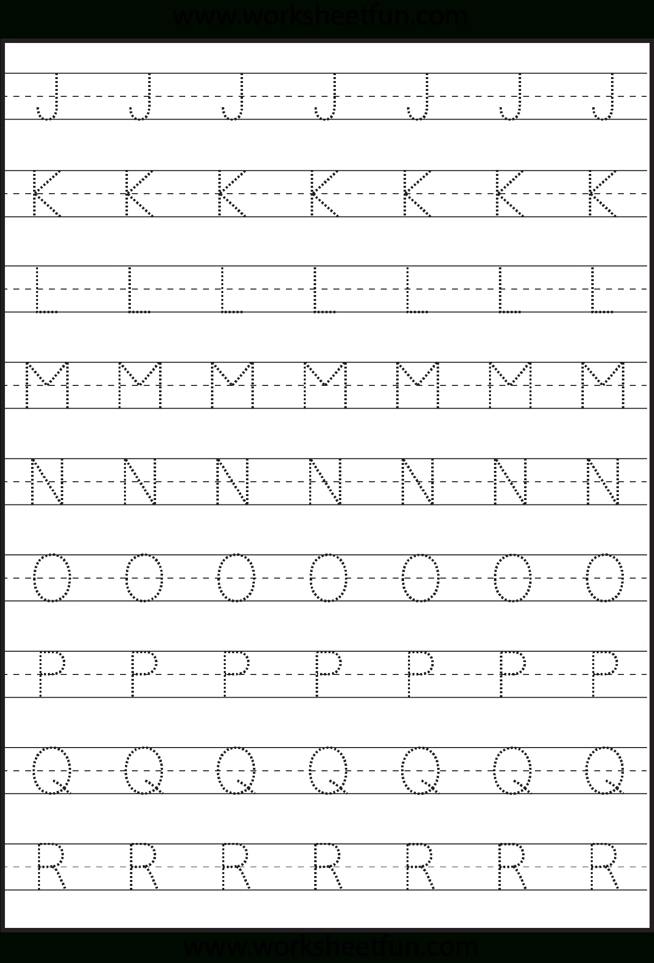 Capital Letters Alphabet Tracing Sheets TracingLettersWorksheets