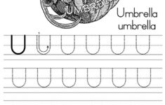 Coloring Alphabet Tracers U