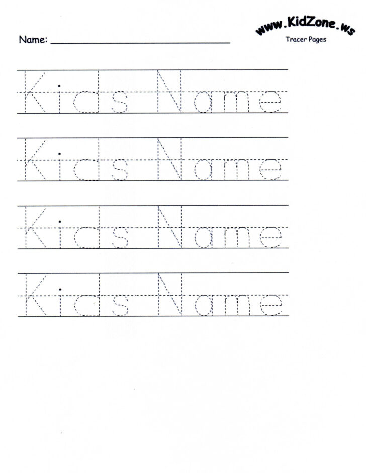 Traceable Letters Printable Names