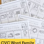 CVC Word Family Write The Words No Prep Worksheet 3 Dinosaurs Word