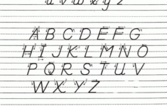 D Nealian Alphabet Tracing Worksheet
