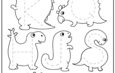 Dinosaur Letters Number Tracing Worksheets TeachersMag