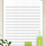 Download Printable Homework Tracker Template PDF