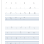 English Worksheet Alphabet Tracing Capital And Small Letters A Z A