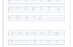 English Worksheet Alphabet Tracing Capital And Small Letters A Z A