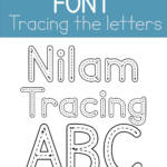 Font For Kids Tracing Kid Fonts School Fonts Abc Tracing