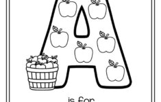FREE A Is For Apple Alphabet Trace And Color Printable alphabet