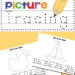 Free Alphabet Picture Tracing Printables Totschooling Toddler