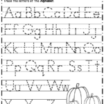 Free Alphabet Trace Letters For Pre K And Kinder Free4Classrooms