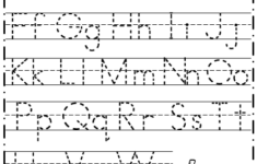 Free Alphabet Trace Letters For Pre k And Kinder Free4Classrooms